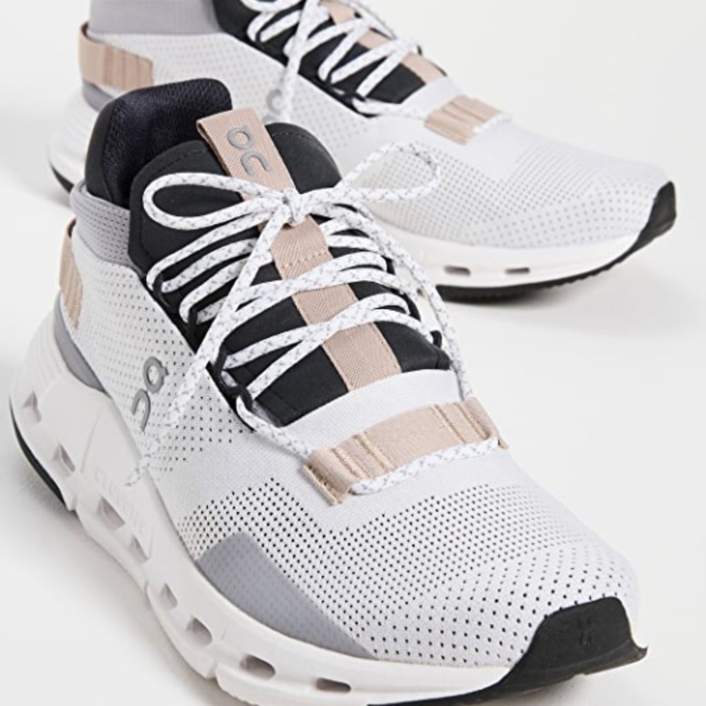 Women's ON Cloudnova White/Sand Sneakers Size 8 NEW